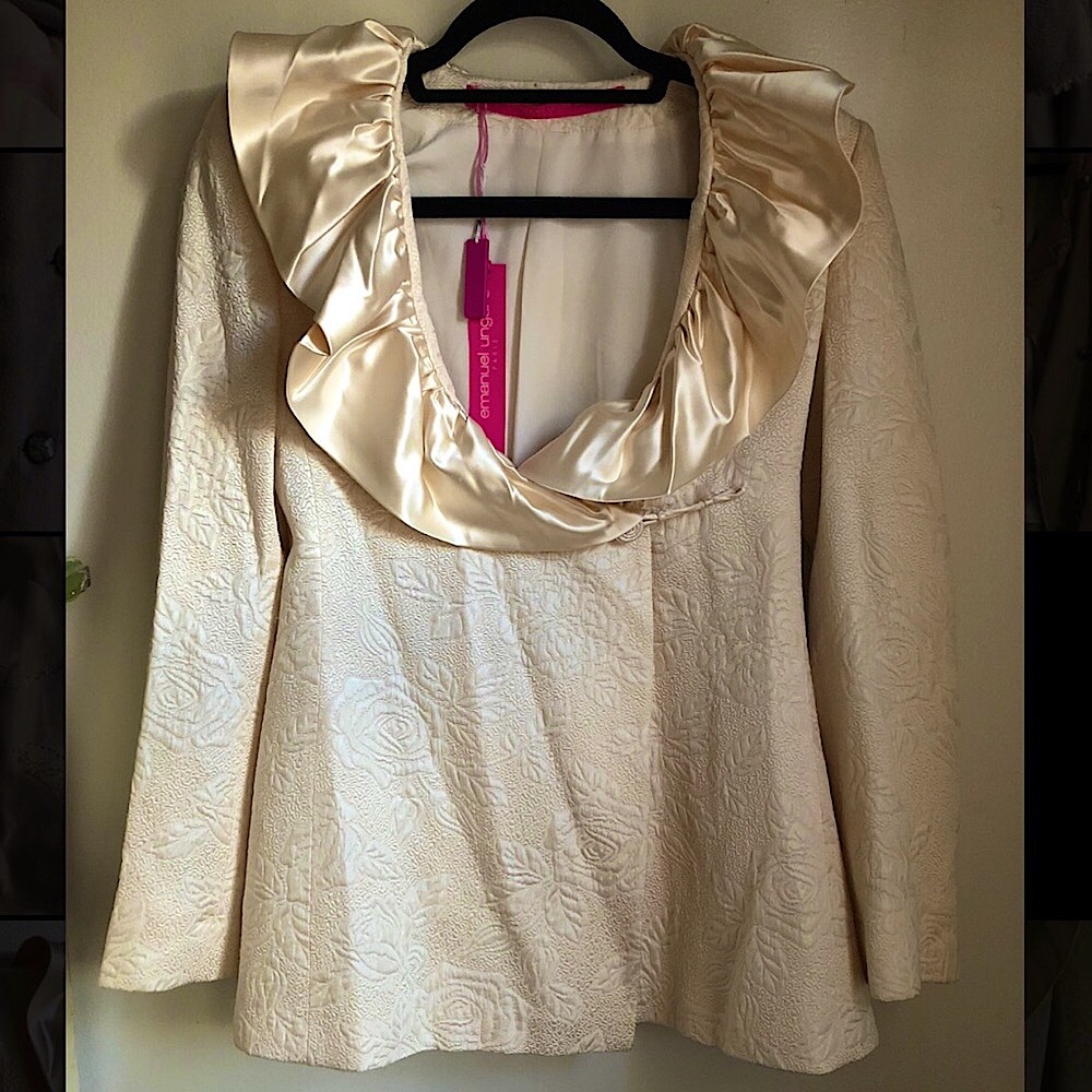 Emanuel Ungaro Paris Silk and Wool Blazer